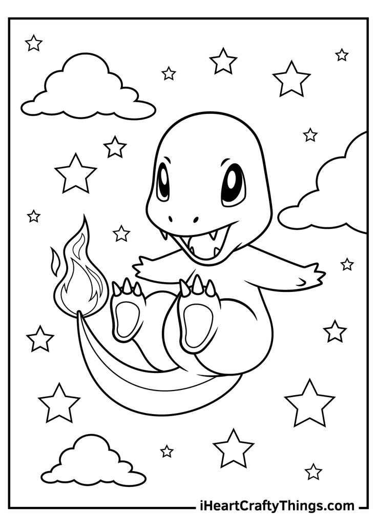 Charmander coloring pages pokemon coloring pages pokemon coloring cute coloring pages