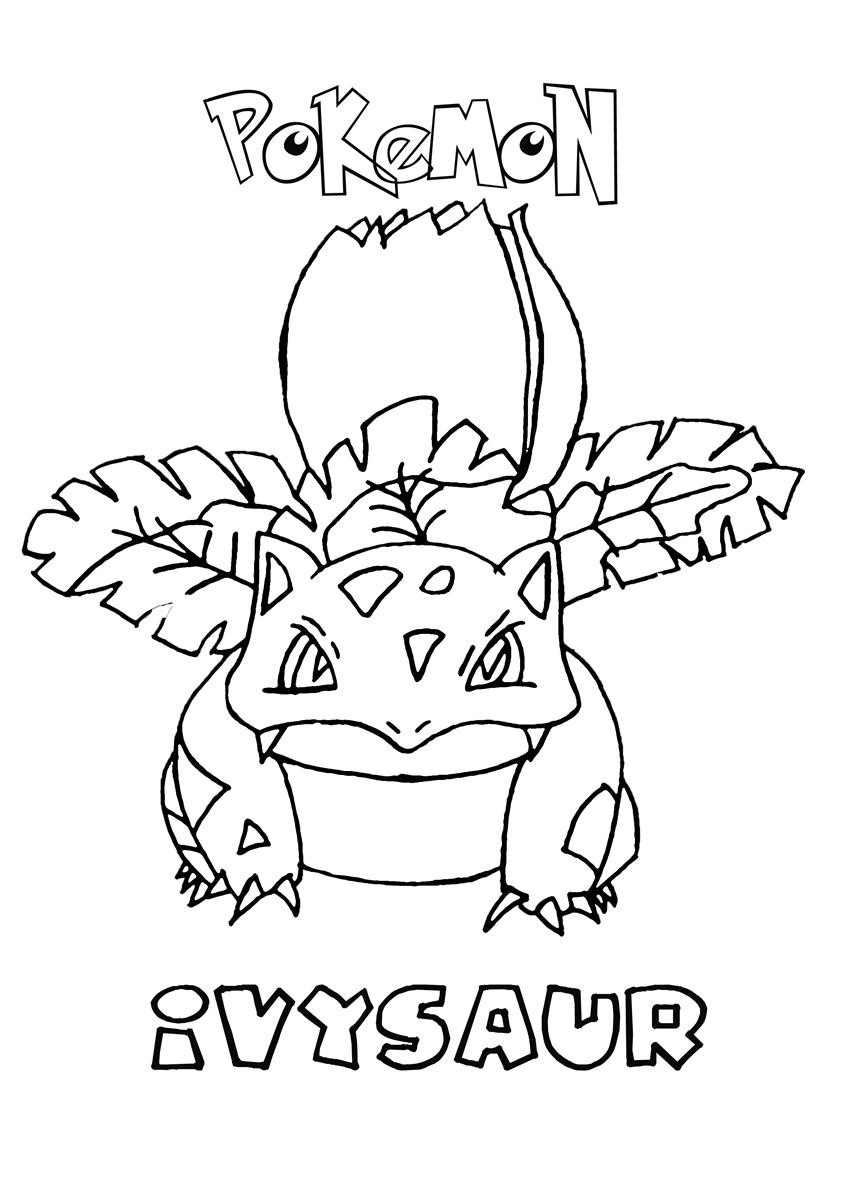 Pokemon coloring pages set