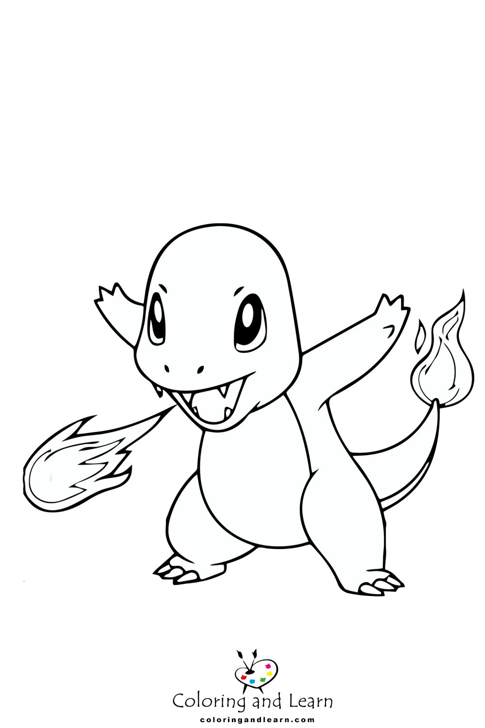 Charmander coloring pages