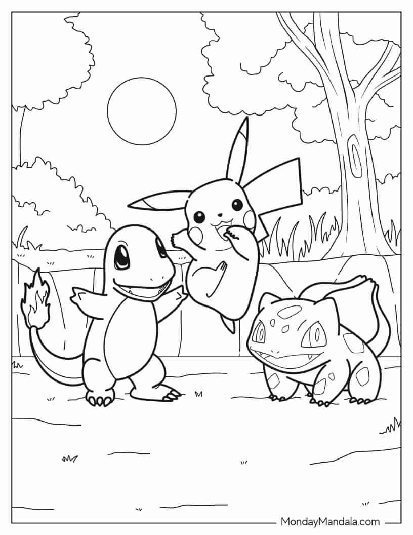 Pokemon coloring pages free pdf printables pokemon coloring pages dinosaur coloring pages pikachu coloring page