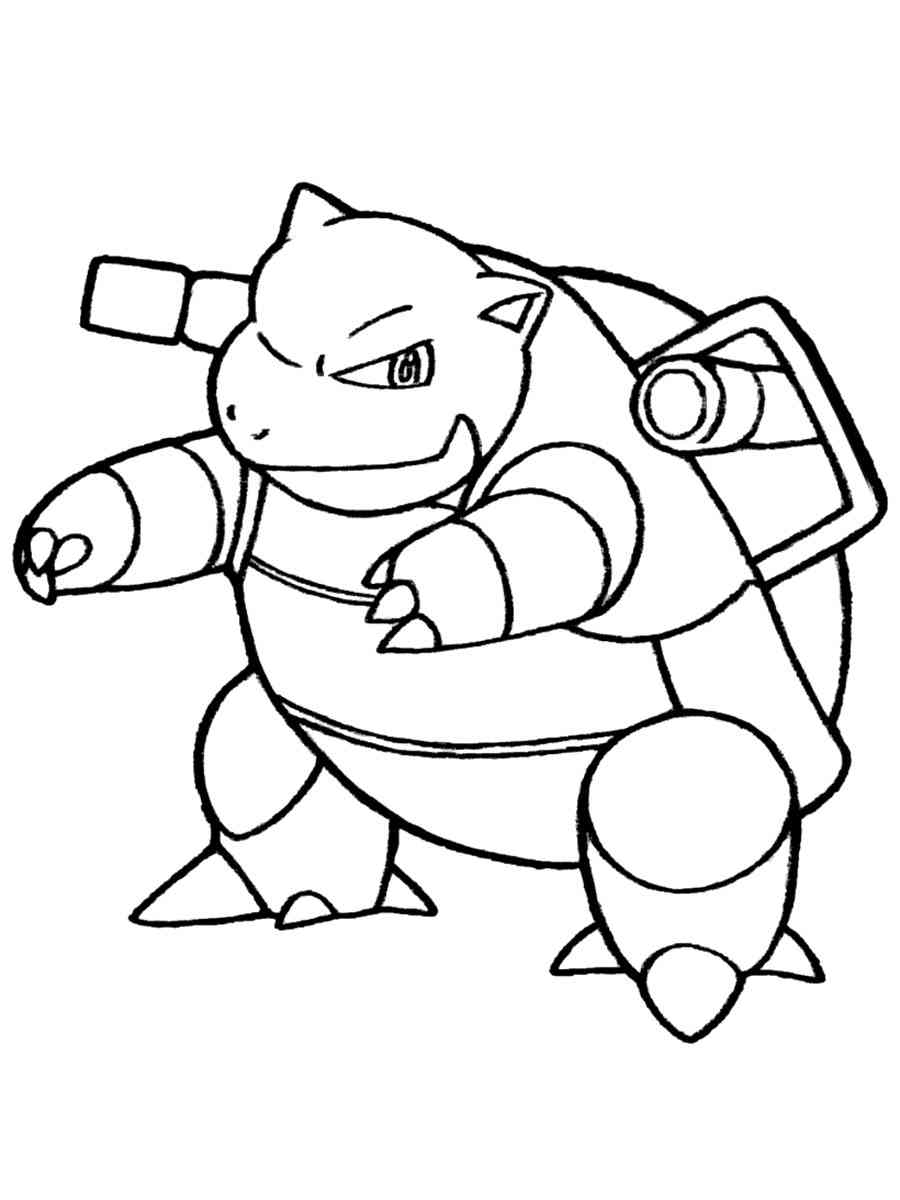 Pokemon blastoise coloring pages