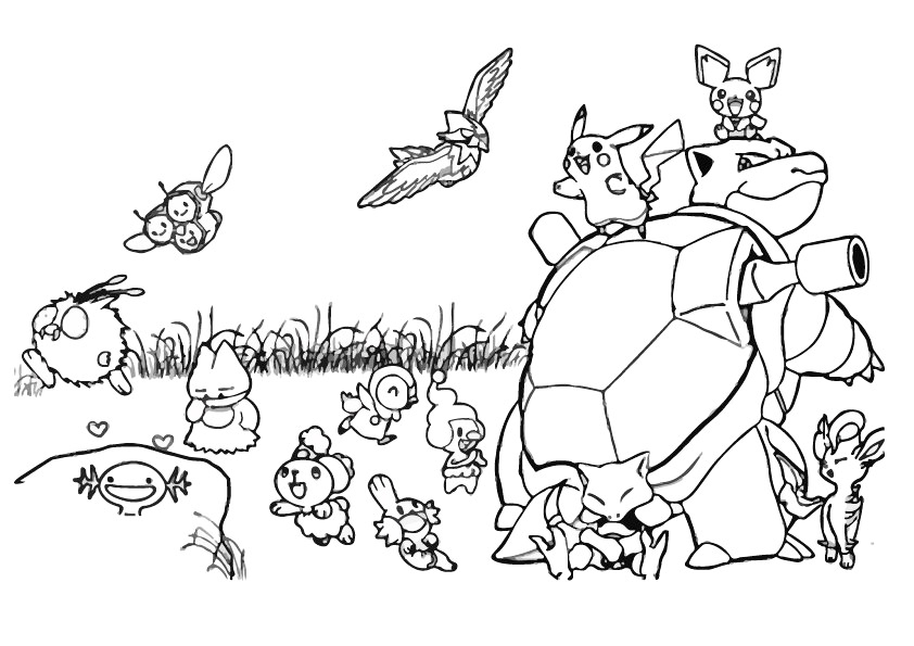 Pokemon coloring pages join your favorite pokemon on an adventure