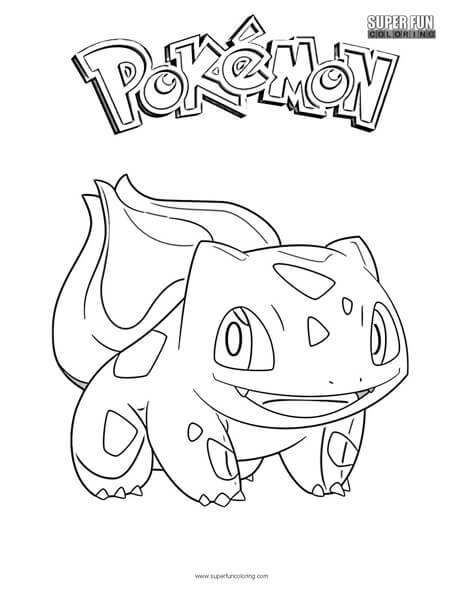 Bulbasaur pokemon coloring page