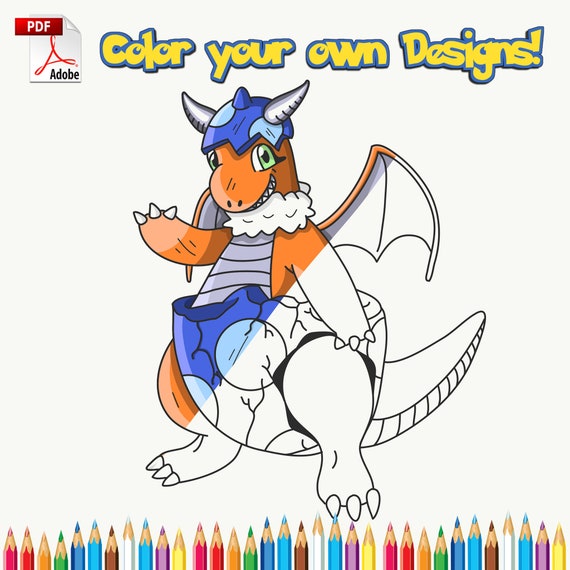 Custom pokemon fusion coloring pages book all books included children art over designs pdf digital version instant download