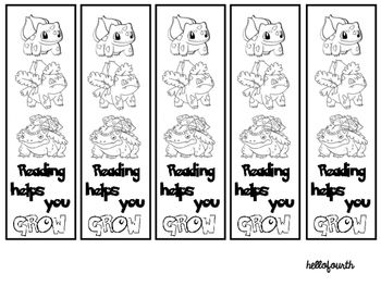 Pokemon reading bookmarks pokemon bookmark pokemon valentine pokemon printables