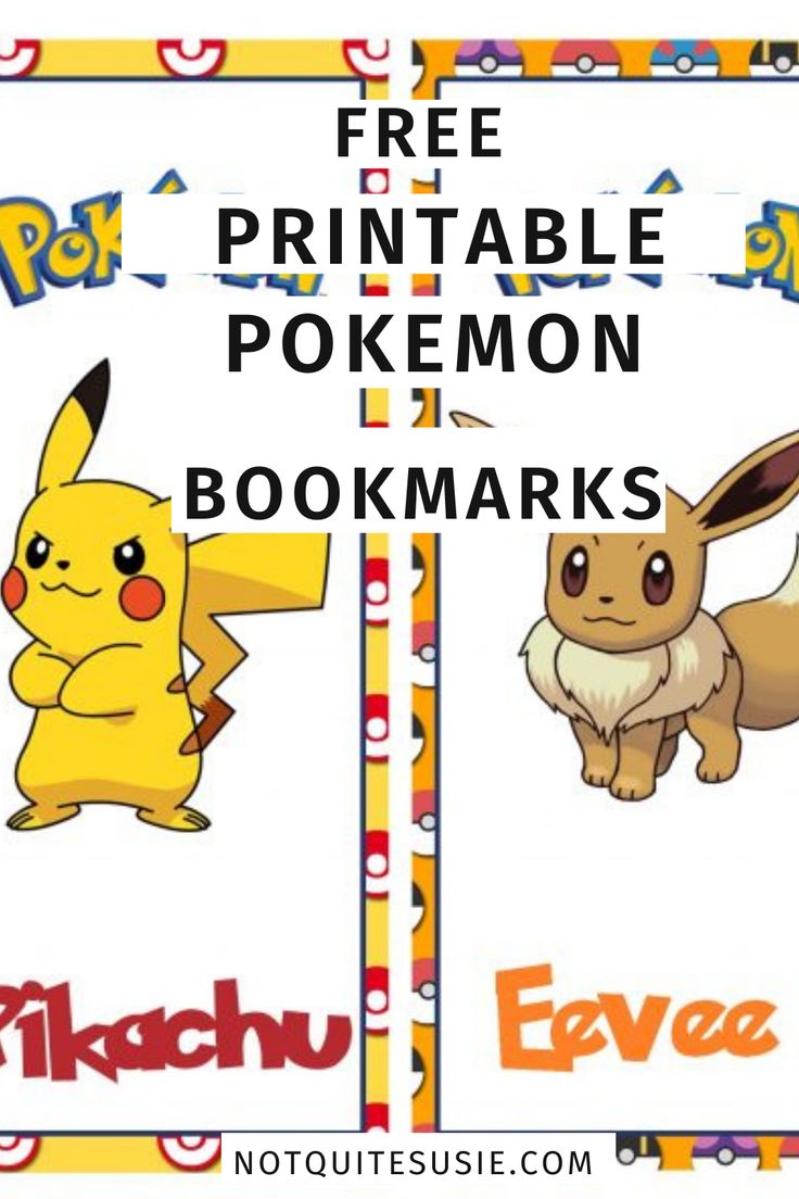 Celebrate years of pokãmon with these free printable pokãmon bookmarks pokemon bookmark bookmarks kids bookmarks diy kids