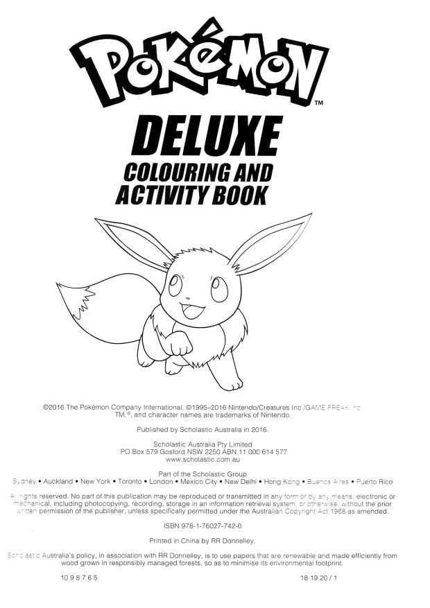 Pokemon deluxe colouring and activity book nintendo free download borrow and streaming internet