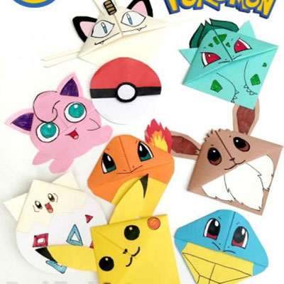 Origami pokemon bookmarks