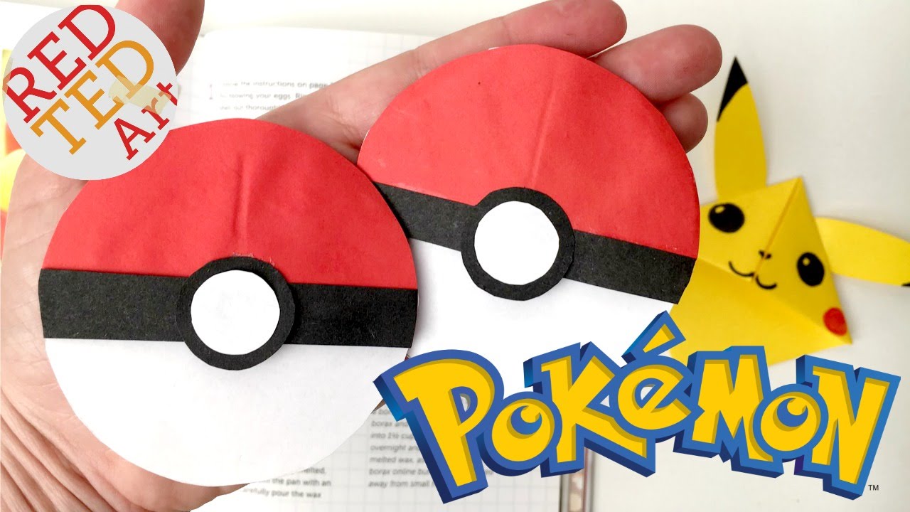 Easy pokeball bookark