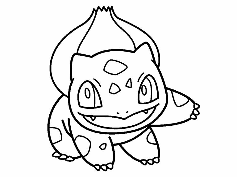 Free coloring page jun bulbasaur pokemon