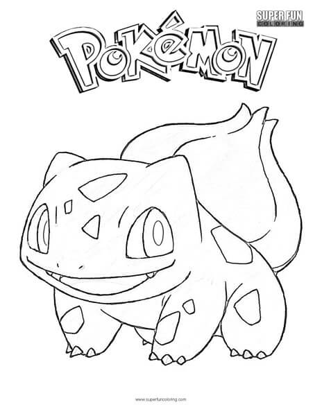 Bulbasaur pokemon coloring page