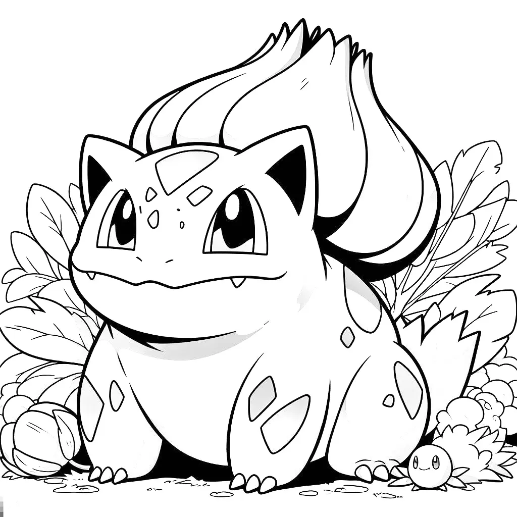 Coloring page bulbasaur