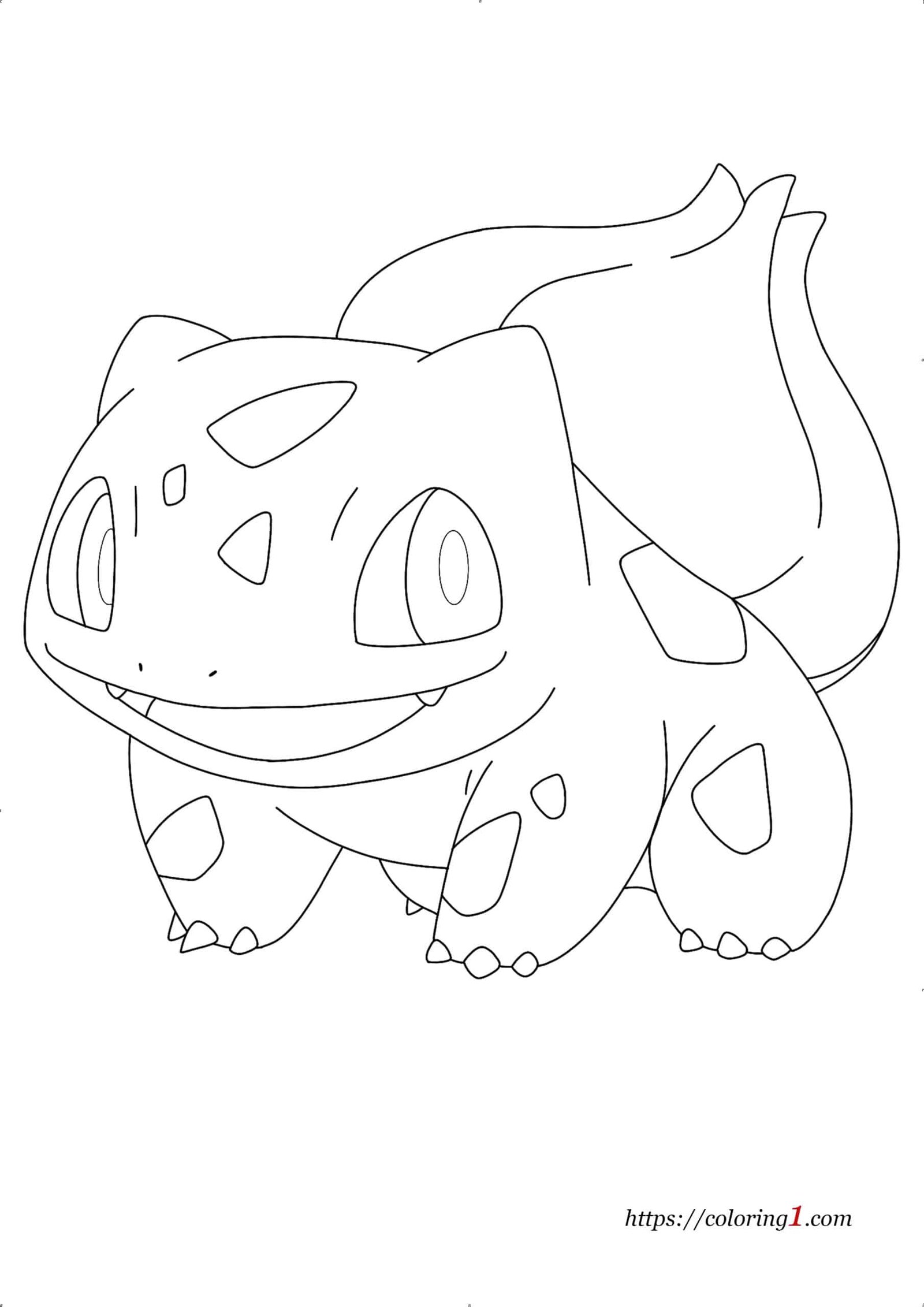 Pokemon bulbasaur coloring pages