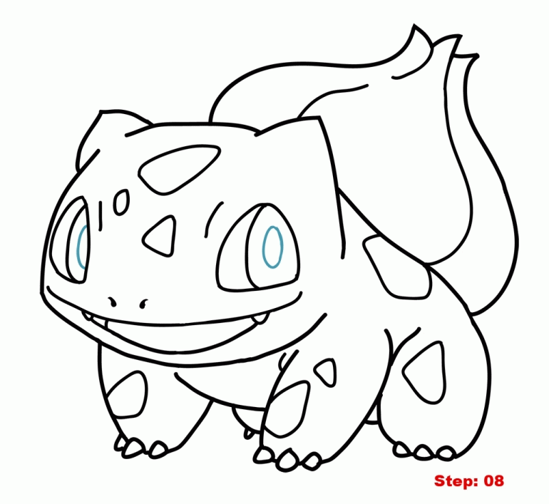 Bulbasaur coloring pages printable for free download