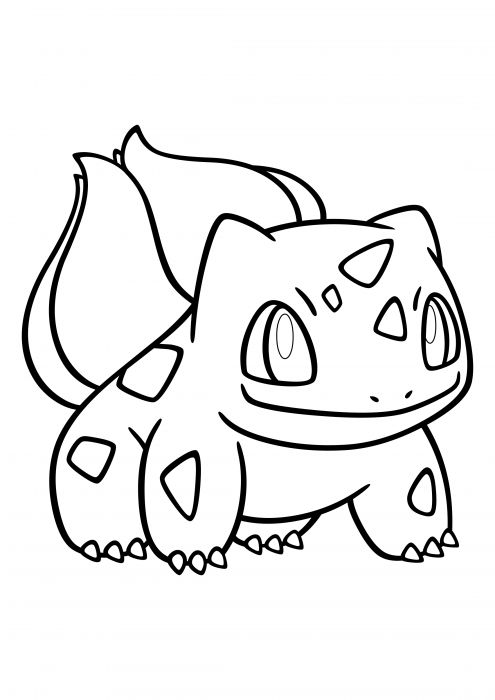 Printable bulbasaur coloring pages free pdf