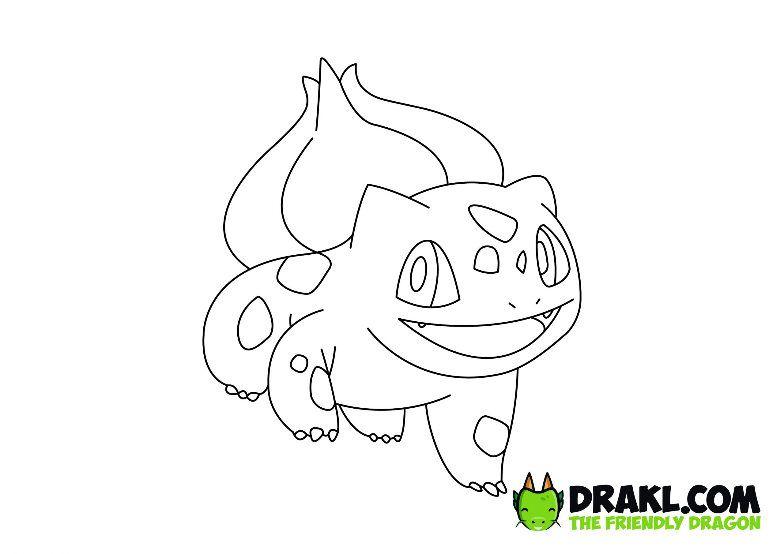 Bulbasaur pokemon coloring page