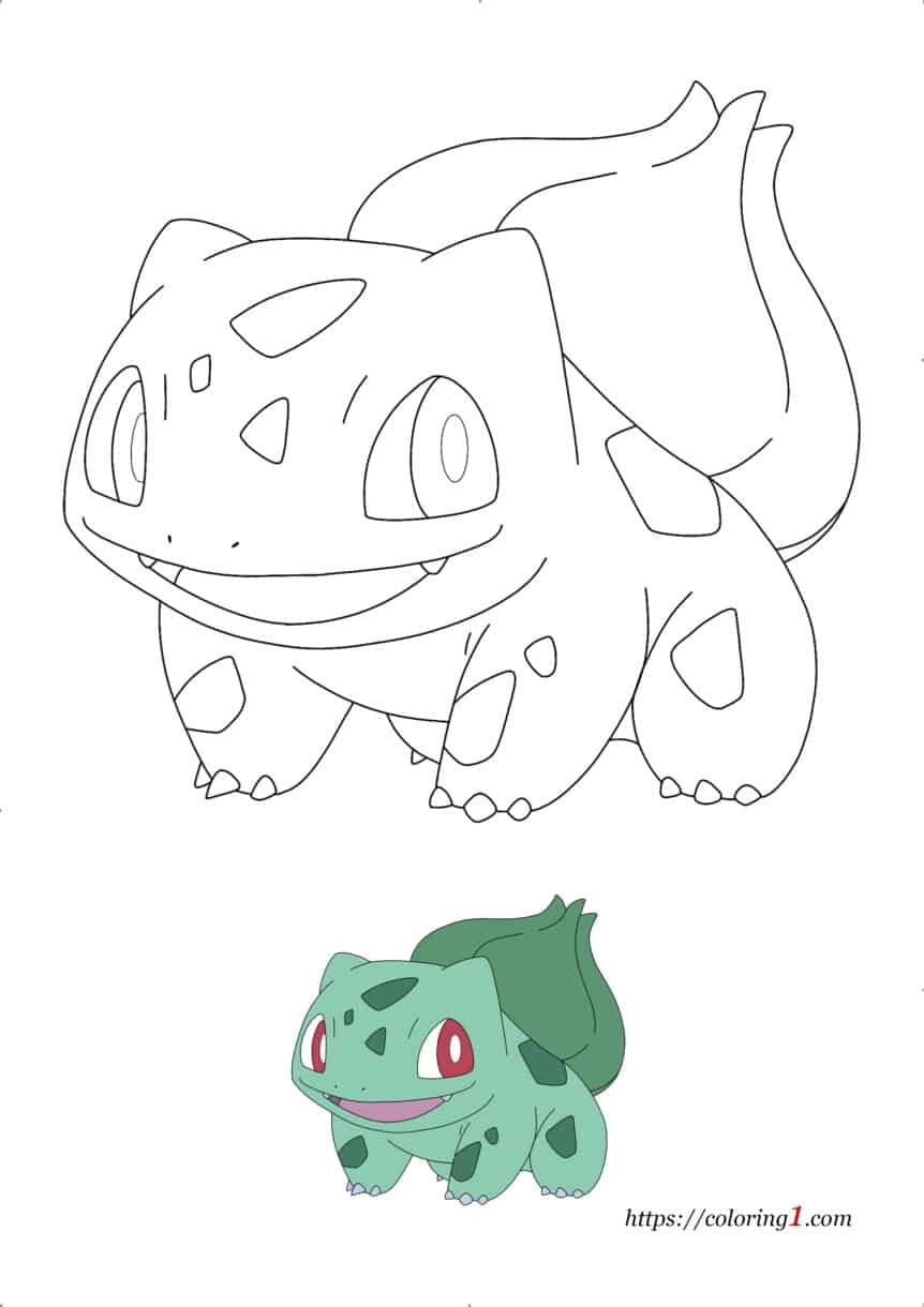 Pokemon bulbasaur coloring pages