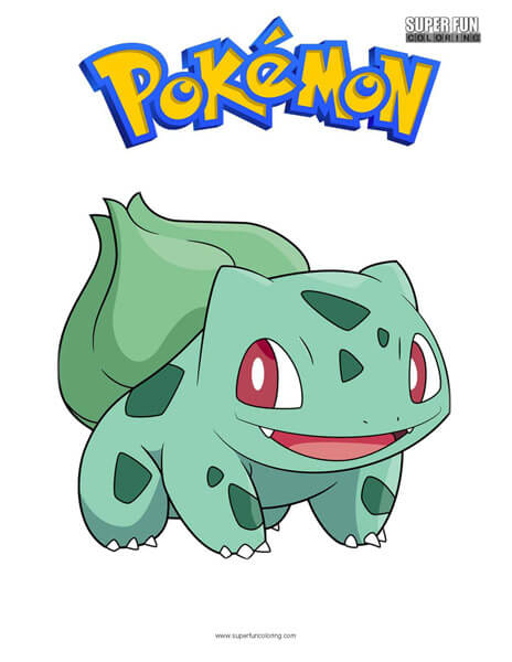 Bulbasaur pokemon coloring page