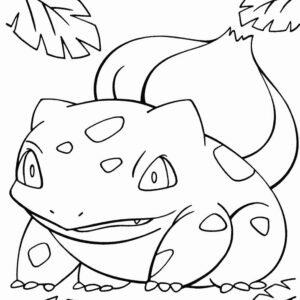 Bulbasaur coloring pages printable for free download