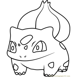 Bulbasaur coloring pages for kids