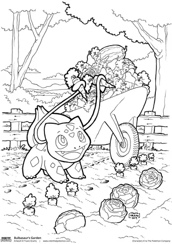 Popular bulbasaur coloring pages