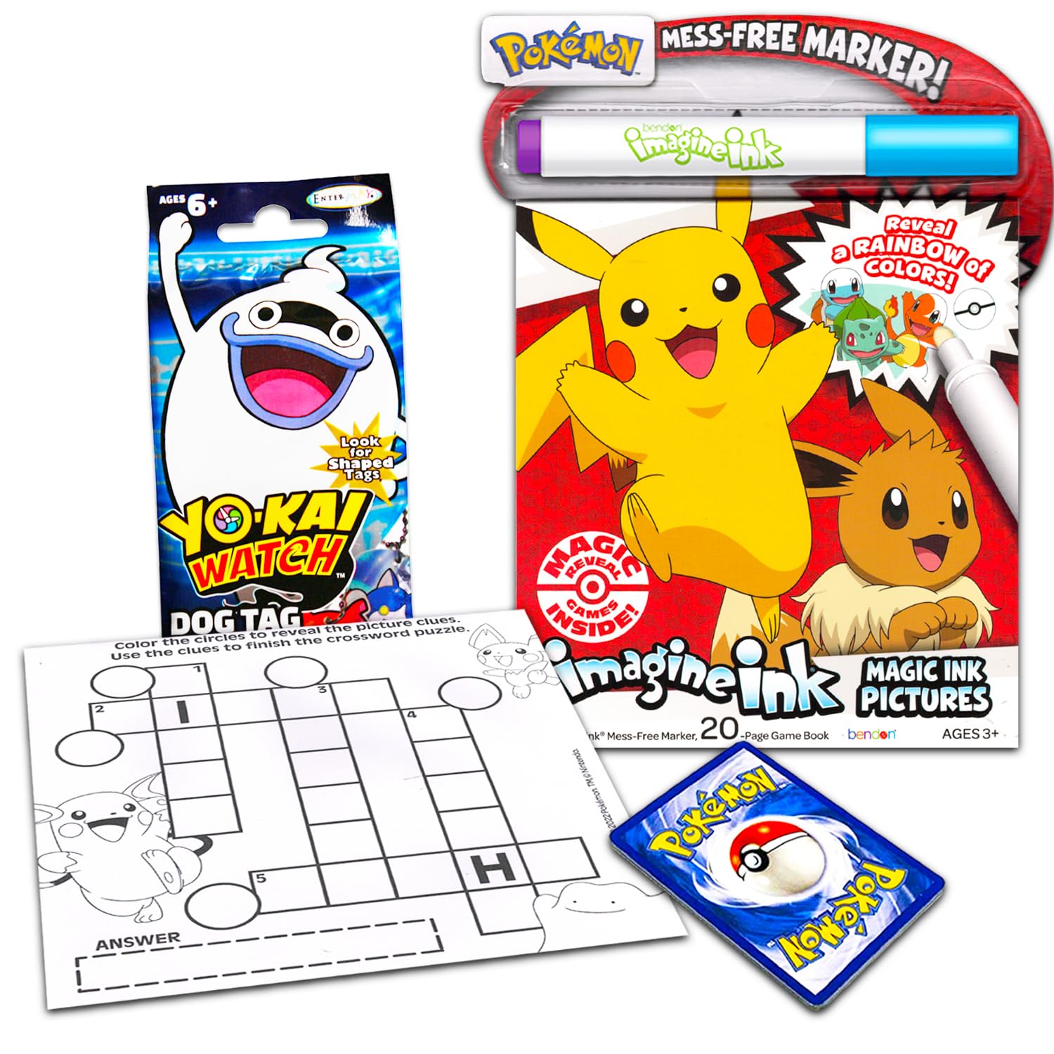 Pokemon imagine ink coloring book set