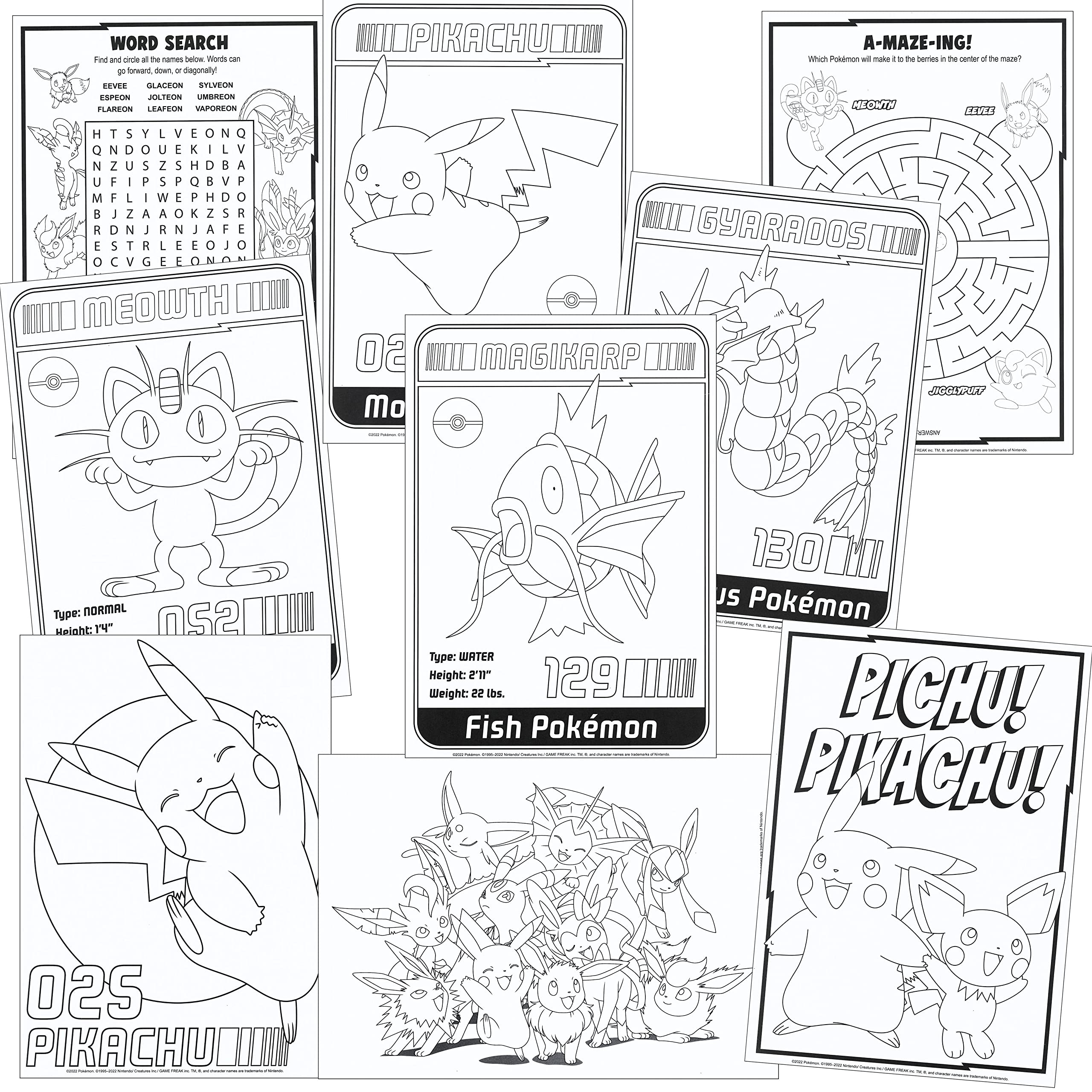 Pokemon stickers activity set