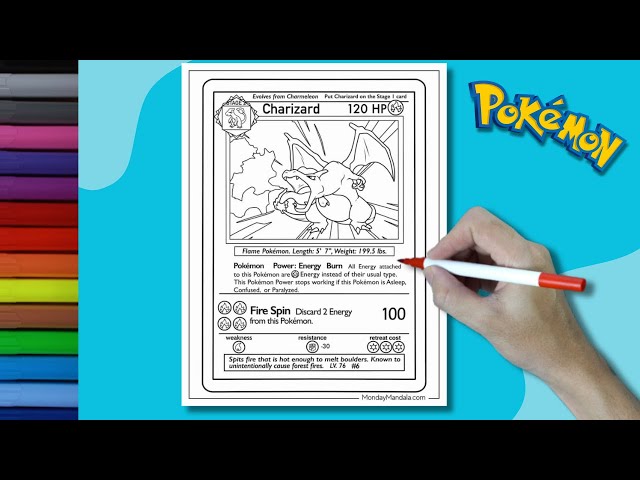 Coloring pokemon charizard pokemon card charizard pokemon pokãmon charizard pokemon cards