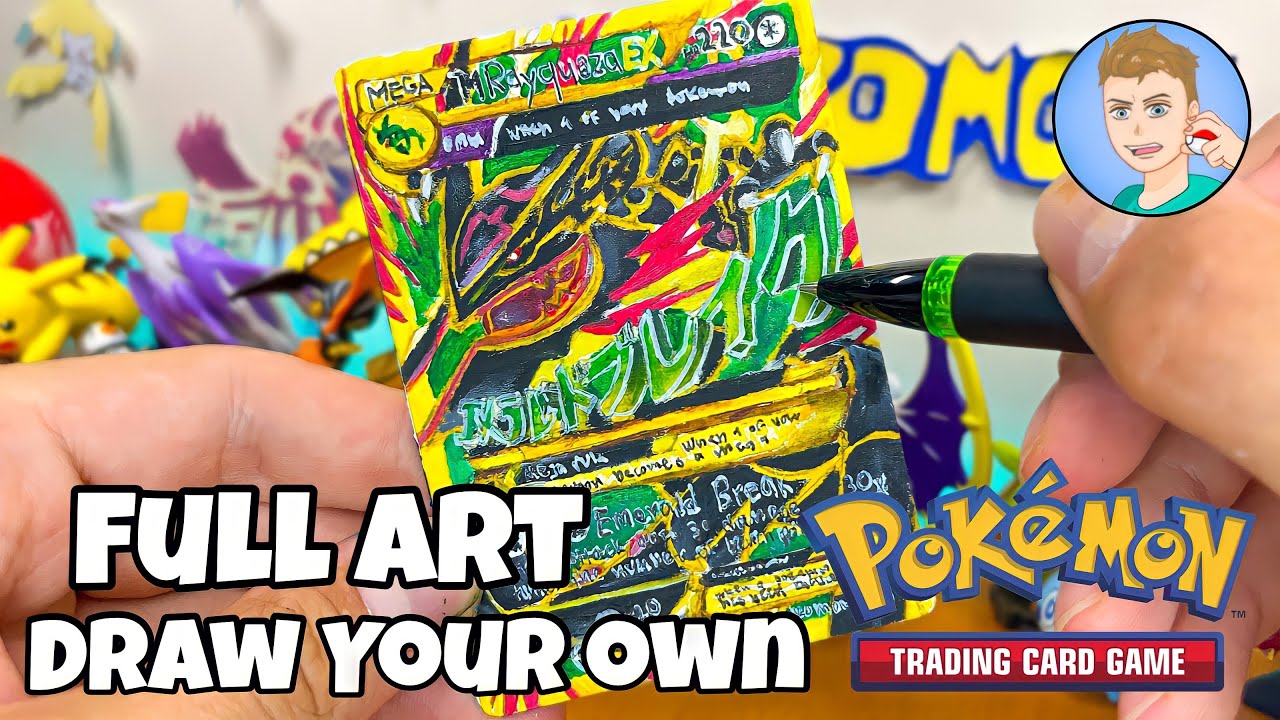 How to draw your own full art pokãmon cards