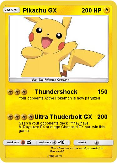 Pokemon pikachu gx