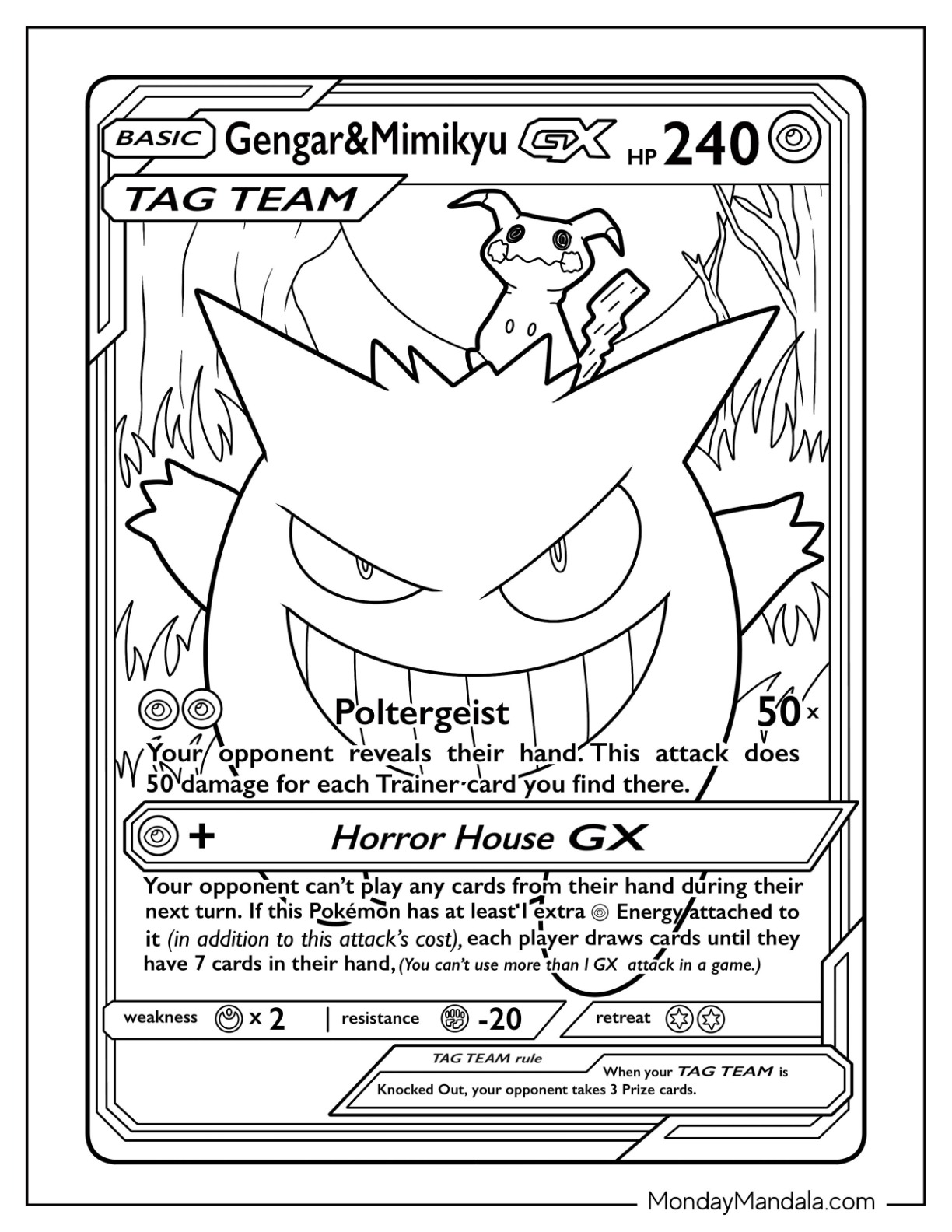 Gengar coloring pages free pdf printables