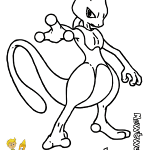 Mewtwo coloring pages printable for free download