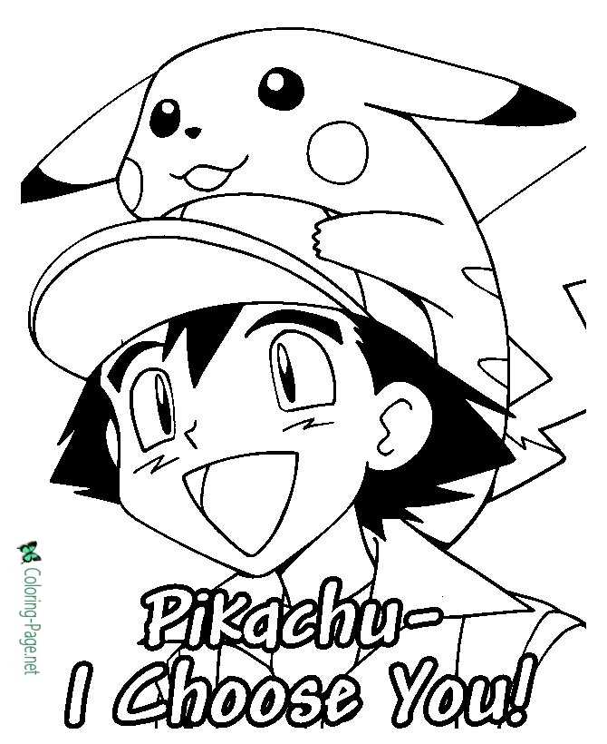 Pokemon coloring pages