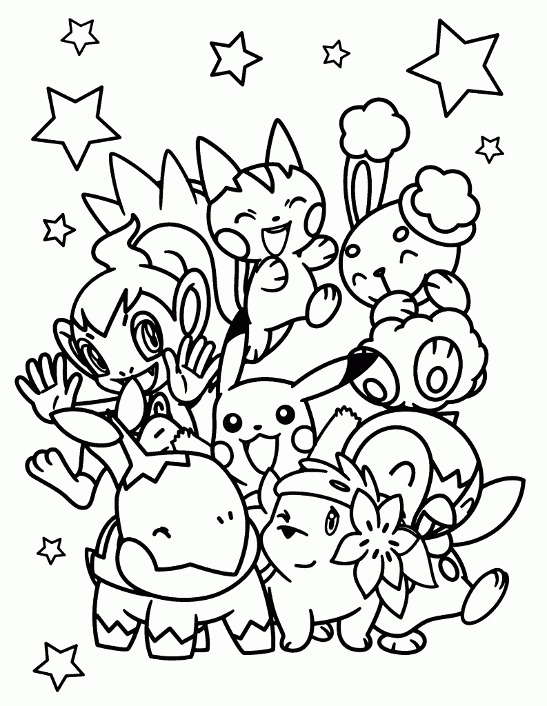 Pokemon coloring pages join your favorite pokemon on an adventure