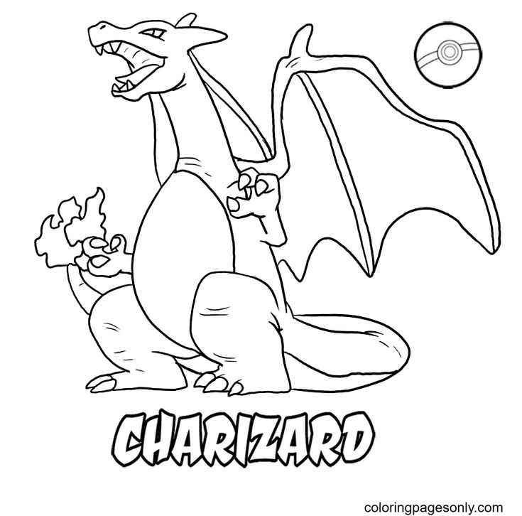 Charizard coloring pages