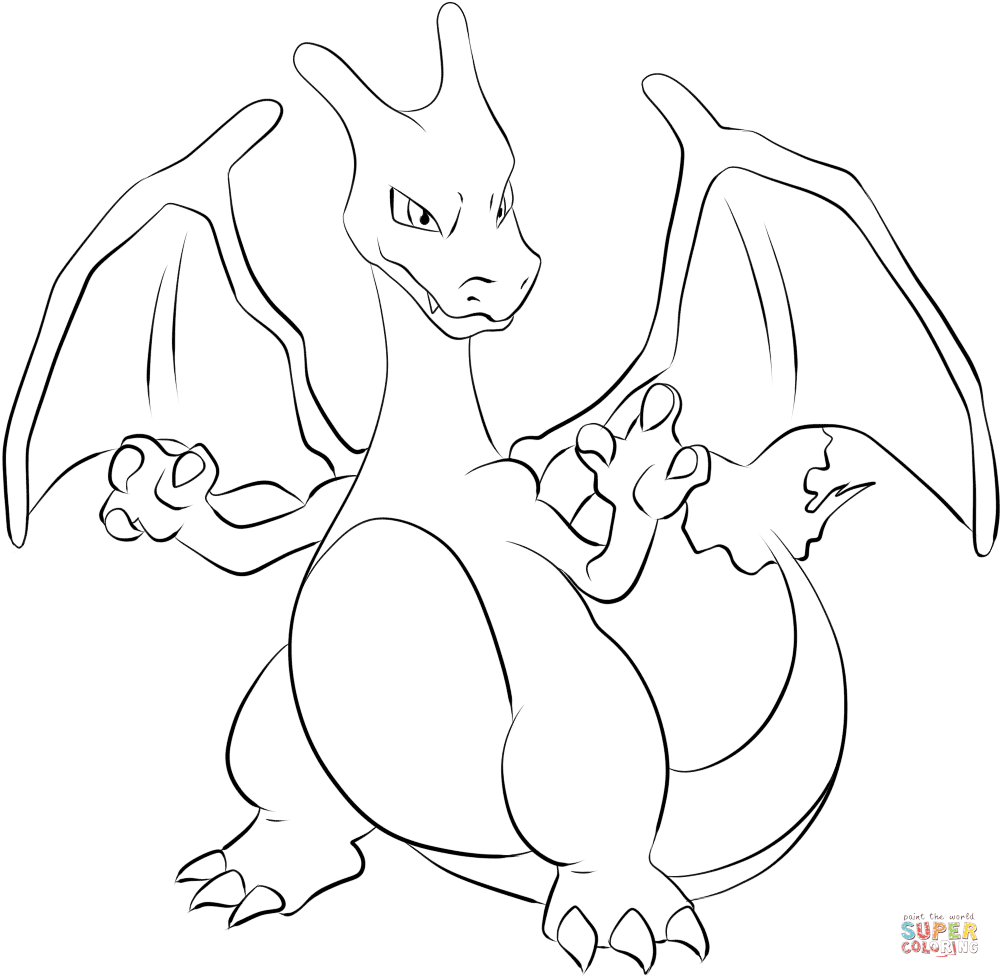 Charizard coloring page free printable coloring pages