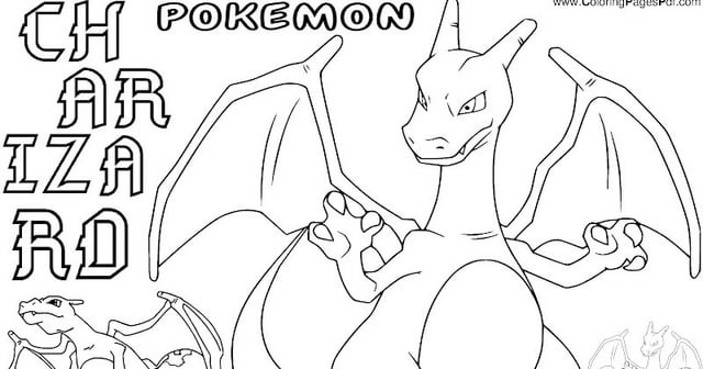 Pokemon coloring pages charizard rcoloringpagespdf