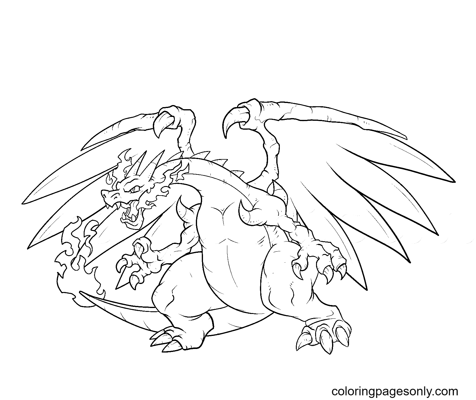 Free collection of charizard coloring pages for kids