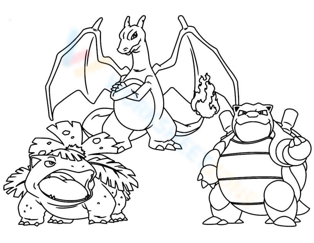 Charizard and his pokemon friends worksheet