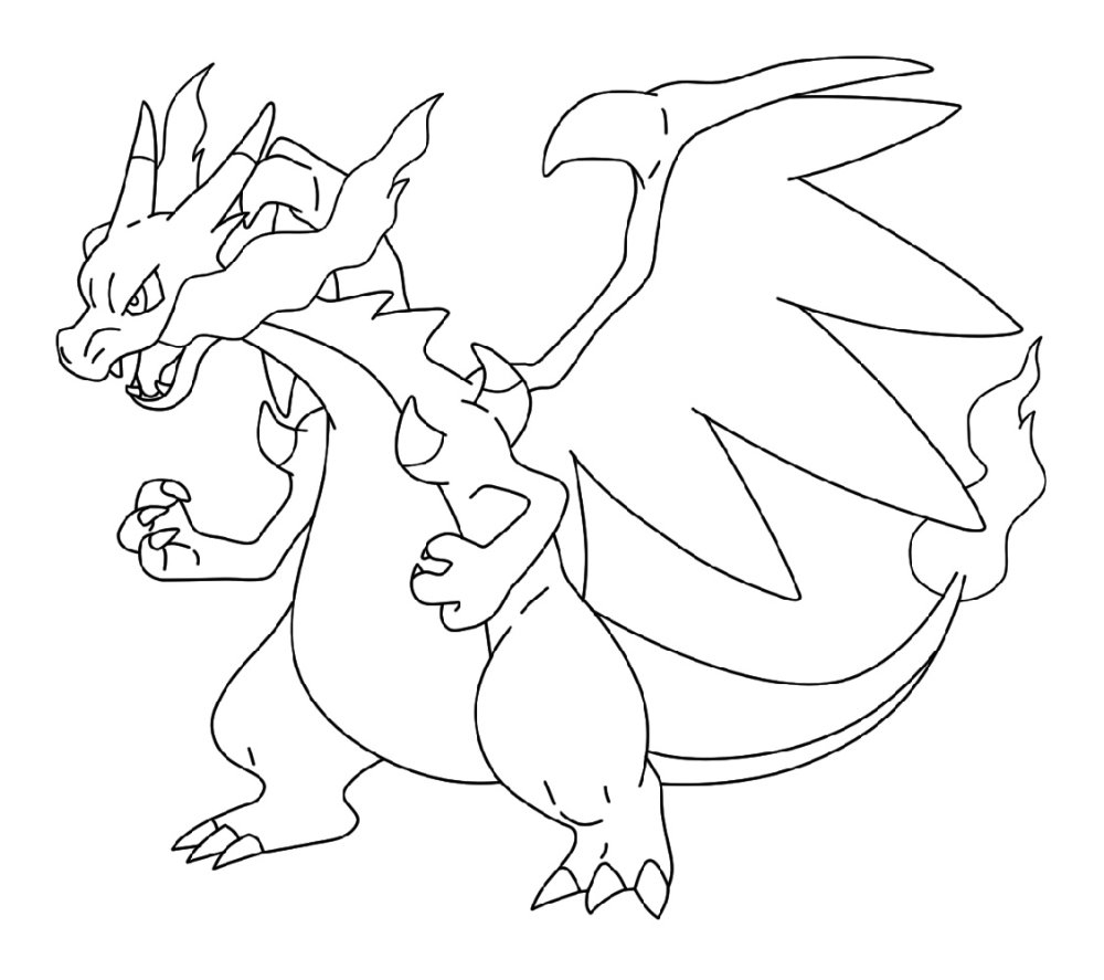 Mega charizard coloring page k worksheets pokemon coloring pages pokemon charizard pikachu coloring page