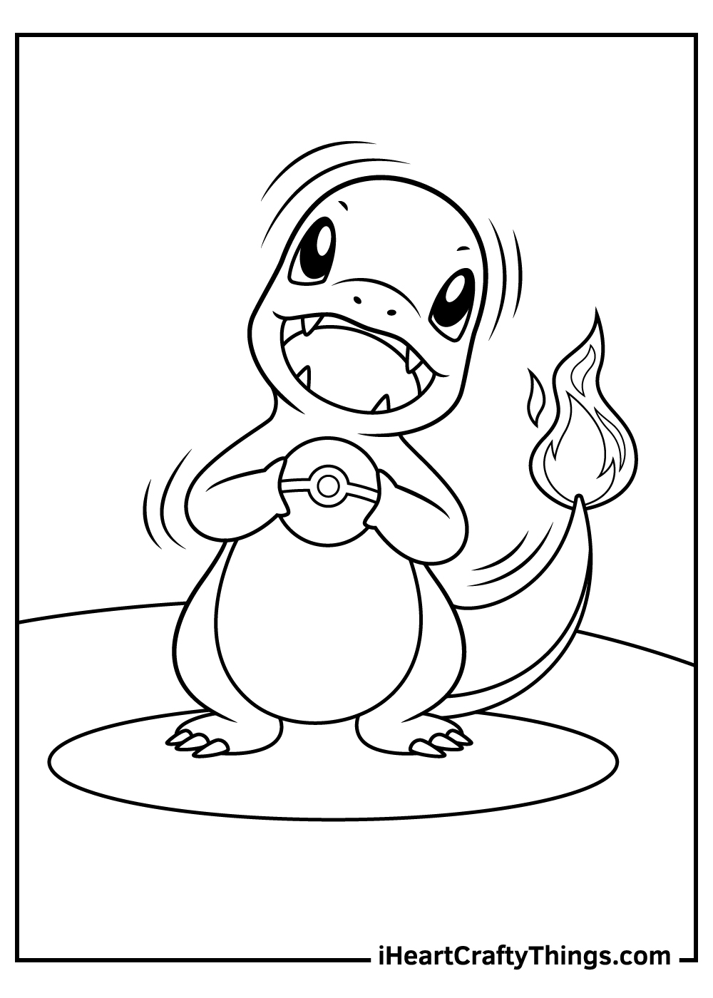 Charmander coloring pages free printables