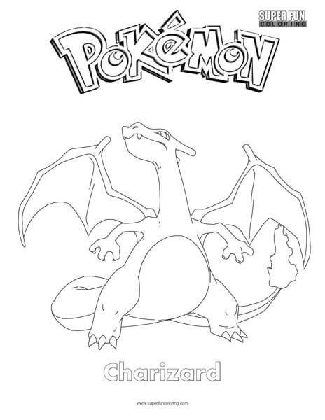 Charizard pokemon coloring