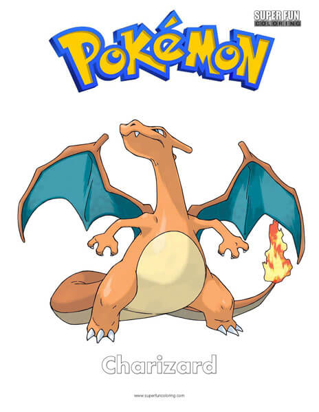 Charizard pokemon coloring