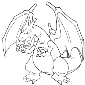 Charizard coloring pages printable for free download