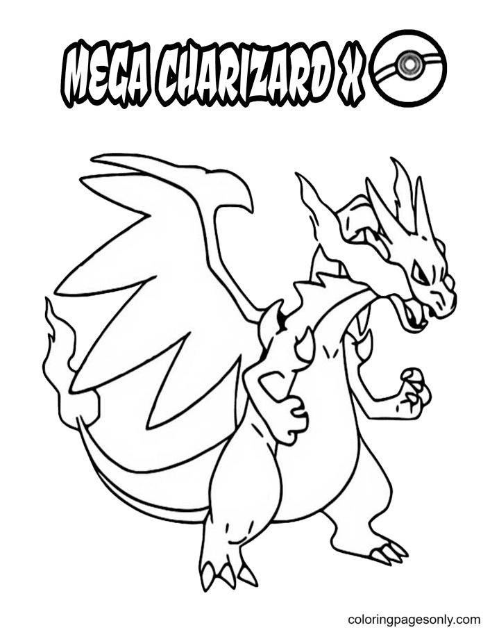 Free collection of charizard coloring pages for kids