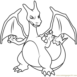 Charizard coloring pages for kids