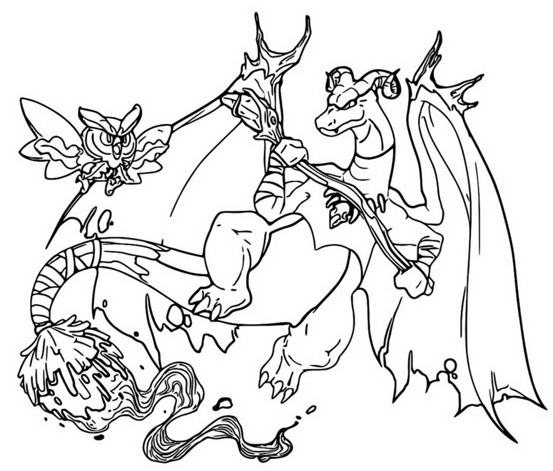 Coloring pages pokãmon halloween