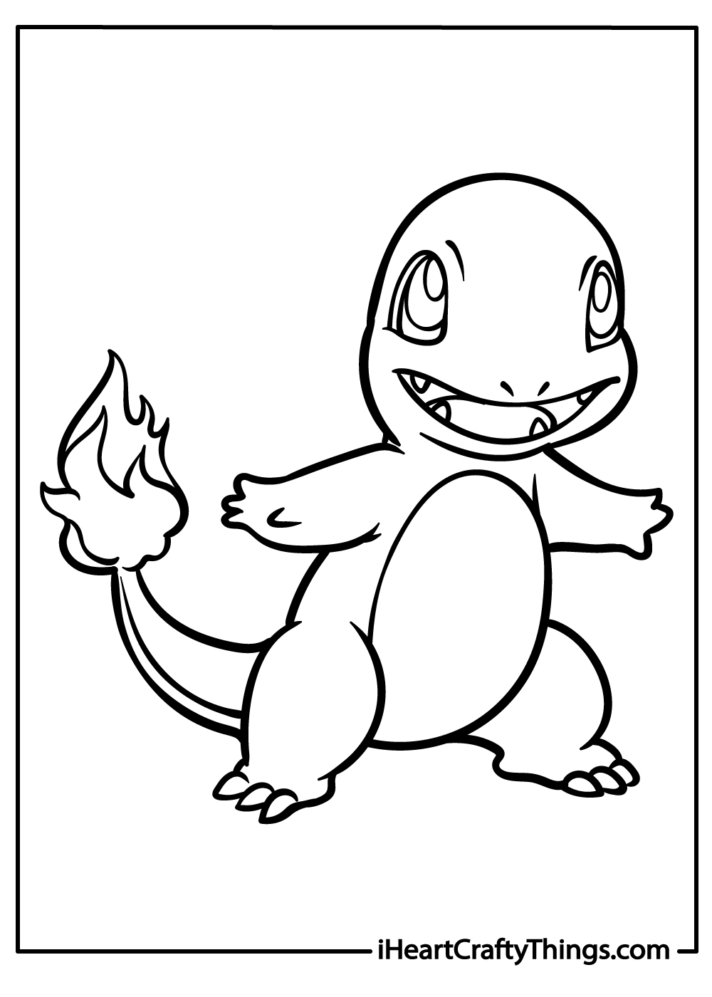 Charmander coloring pages free printables