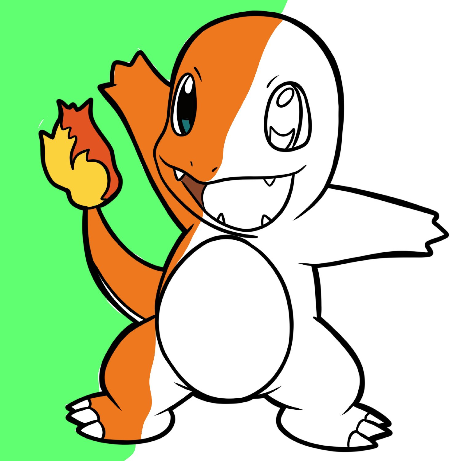 Charmander coloring page