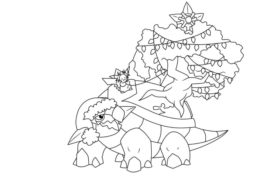 Pokemon christmas coloring pages by coloringpageswk on